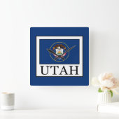 ユタ スクエア壁時計 (ホーム)