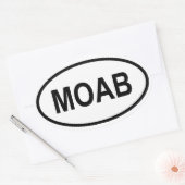 ユタ，フォーモアブ 楕円形シール (封筒)