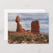 ユタ・モアブ州アーチェス国立公園のバランスロック ポストカード (正面/裏面)