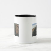 ユタ・ワイオミング近郊の悪魔の滑り縁ど台 マグカップ (中央)