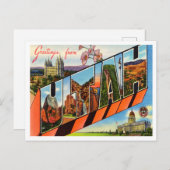 ユタ・ヴィンテージ旅行ポストカードからの挨拶 ポストカード (正面/裏面)