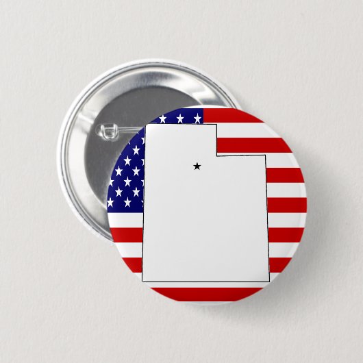 ユタ 缶バッジ (正面&裏面)