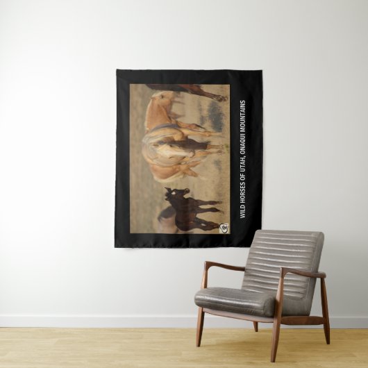 ユタ、ONAQUIのタペストリーの野生の馬山 タペストリー (インサイチュ)