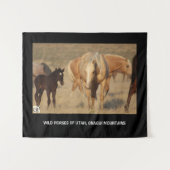 ユタ、ONAQUIのタペストリーの野生の馬山 タペストリー (正面(横))