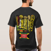 ユダのジャマイカ族。T-シャツ Tシャツ (裏面)