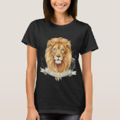 ユダのライオンと私の魂を愛する女性用Tシャツ Tシャツ (正面)