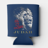 ユダのライオン海軍ブルーレッド金ゴールドクリスチャン 缶クーラー (裏面)