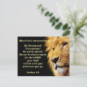 ユダのライオン聖書の記憶 ポストカード (スタンド正面)