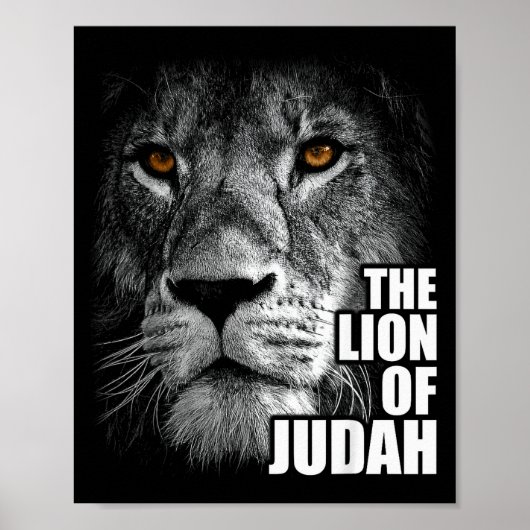 ユダのライオン　イエス　キリスト教の信仰は恐怖に勝つ ポスター (正面)