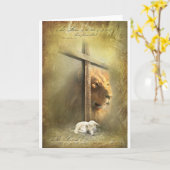 ユダのライオン·キリスト カード (黄色い花)