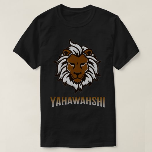 ユダのライオン、ヤハワヒ Tシャツ (デザイン正面)
