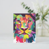 ユダのライオン – ライオン – Rastafari – はがき (スタンド正面)
