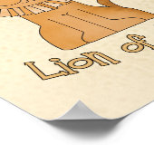 ユダのライオン 8"x10" 幼児室 アート ポスター (角)