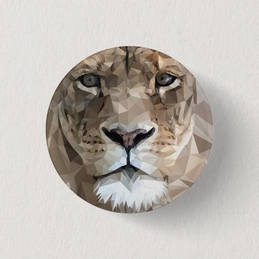 ユダのライオン – Haile Selassie - Rastafariボタン 缶バッジ (正面)