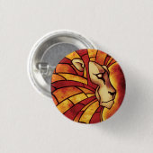 ユダのライオン – Haille Selassie - Rastafari Sticker 缶バッジ (正面&裏面)