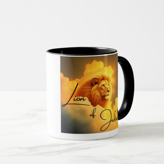 ユダのラバのライオンは、すべての目を見る マグカップ (正面右)