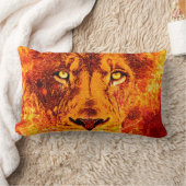 ユダの燃えるようなライオン ランバークッション (ブランケット)