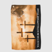 ユダの獅子が教会の牧師を越える ゴルフタオル (正面)