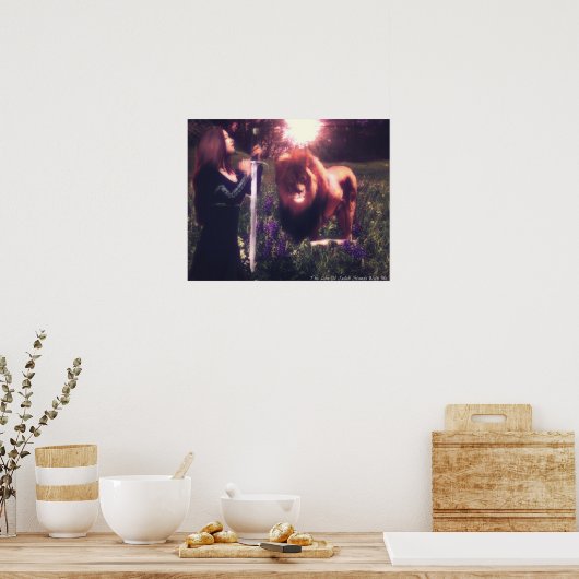 ユダの獅子が私のポスターと並んでいる ポスター (キッチン)