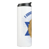 ユダの獅子ダビデの星イスラエルと共に立つ タンブラー (回転左)