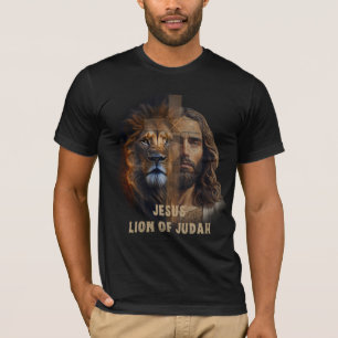 ユダの獅子十字架黒衣 Tシャツ
