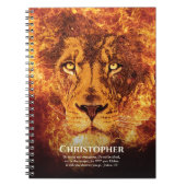 ユダの獅子名バイブル引用文 ノートブック (正面)