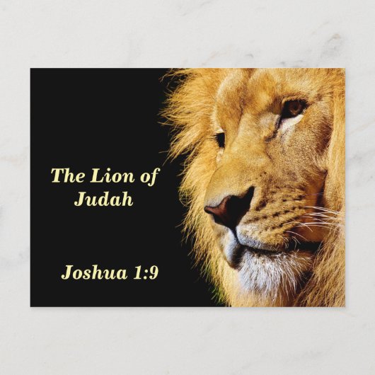 ユダの獅子聖書の詩記憶 ポストカード (裏面)