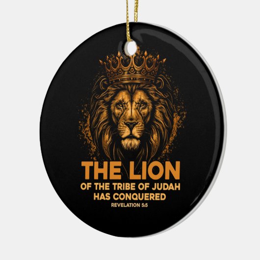 ユダの獅子聖書キリスト教の啓示 セラミックオーナメント (左)