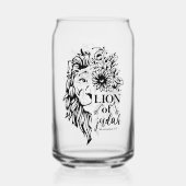 ユダの獅子黙示録5:5クリスチャン ガラス缶 (裏面)