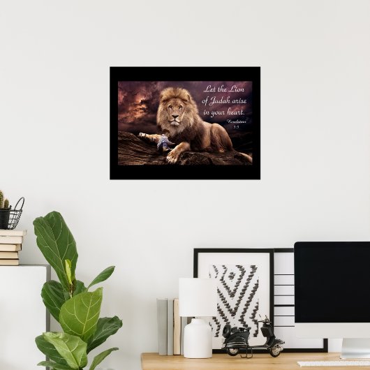 ユダの獅子黙示録5:5ポスター ポスター (ホームオフィス)