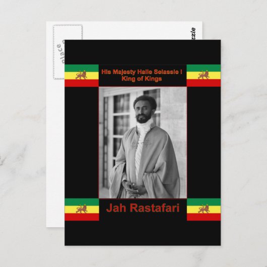 ユダの獅子、ジャラスタファリ ポストカード (正面/裏面)