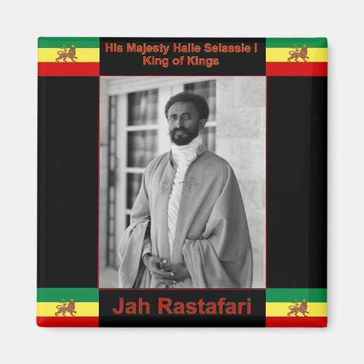 ユダの獅子、ジャラスタファリ マグネット (正面)