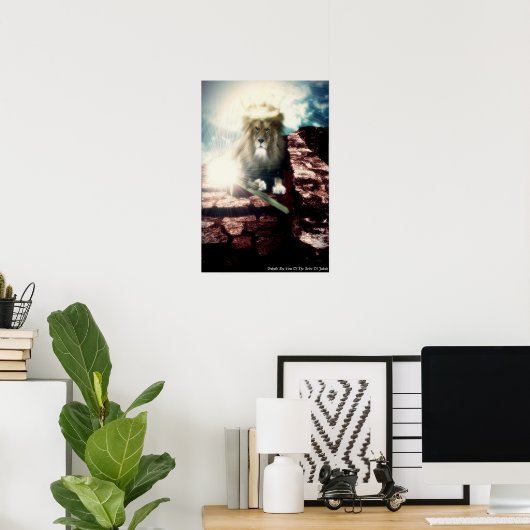 ユダの部族の獅子のポスターを見る ポスター (ホームオフィス)