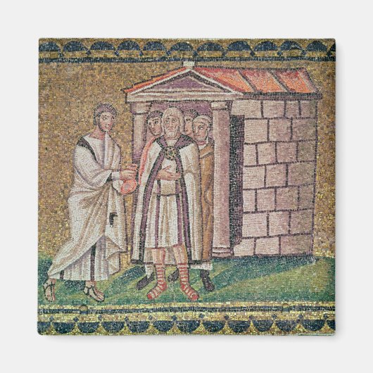 ユダは悔い改め、キリストの生涯の場面 マグネット (正面)