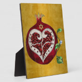 ユダイカポメグラネートハートハヌカロシュハシャナ フォトプラーク (側面)