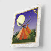 ユダイカ12部族イスラエルガド スクエア壁時計 (傾斜)