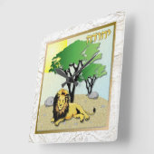 ユダイカ12部族イスラエルユダ スクエア壁時計 (傾斜)