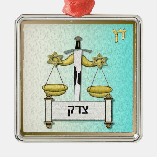 ユダイカ12部族イスラエル段芸術 メタルオーナメント (正面)