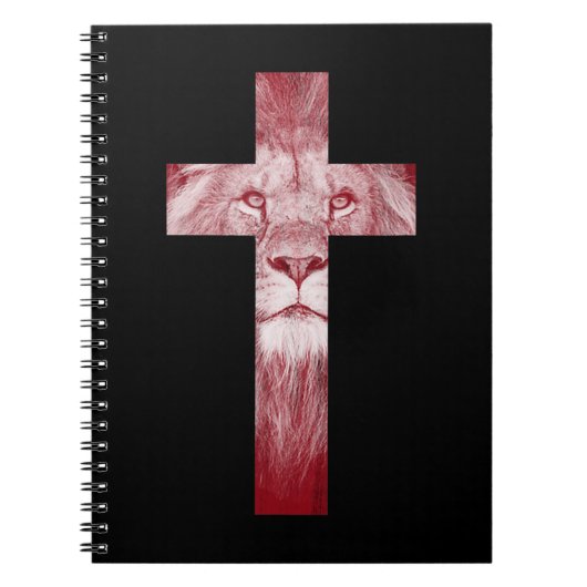 ユダカッコいいの獅子がキリスト教徒への贈り物を渡る ノートブック (正面)
