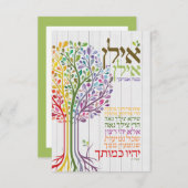 ユダカラフルイカの賛美植物学空白の サンキューカード (正面/裏面)