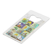 ユダカ12部族イスラエル美術プリント クレジットカード栓抜き (正面アングル)