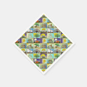 ユダカ12部族イスラエル美術プリント スタンダードカクテルナプキン (角)