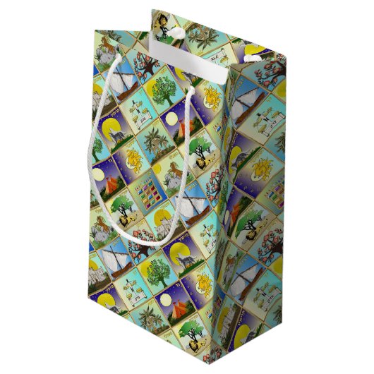 ユダカ12部族イスラエル美術プリント スモールペーパーバッグ (裏面アングル)