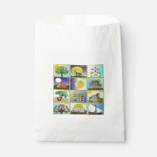 ユダカ12部族イスラエル美術プリント フェイバーバッグ (正面)