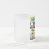 ユダカ12部族イスラエル美術プリント フロストグラスマグカップ (中央)