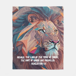 ユダシンプルの獅子を聖書聖句とする聖書 フリースブランケット