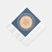 ユダパーソナライズされたイカ・エルサレム 縁ありランチョンナプキン (角)