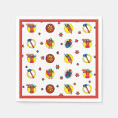 ユダマカビーおもしろいハヌカーパーティー スタンダードカクテルナプキン (正面)