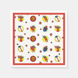 ユダマカビーおもしろいハヌカーパーティー スタンダードカクテルナプキン