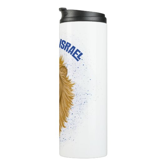 ユダモダンのスタイリッシュ獅子私はイスラエルに味方 タンブラー (回転右)